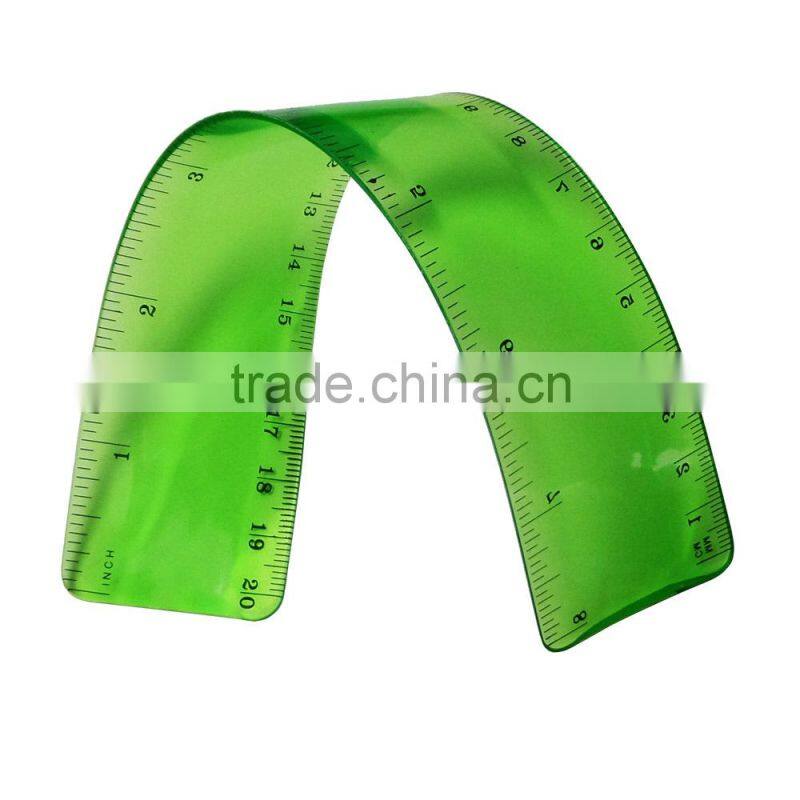 New designer clear PVC flexible curve rolling ruler