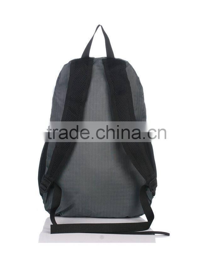 210D polyester/ nylon Outdoor travelling foldable backpack(CF-207)
