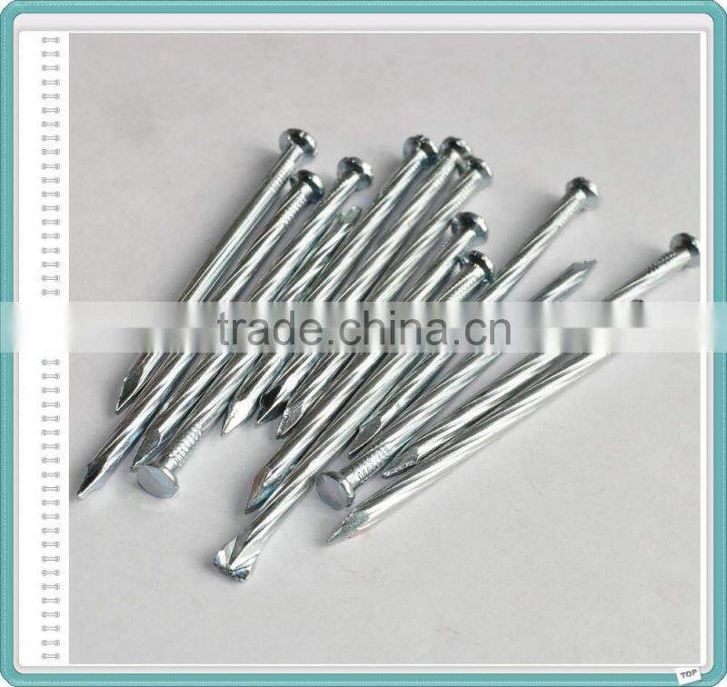 Galvanized Grooved/Angular Spiral Concrete Construction Nails