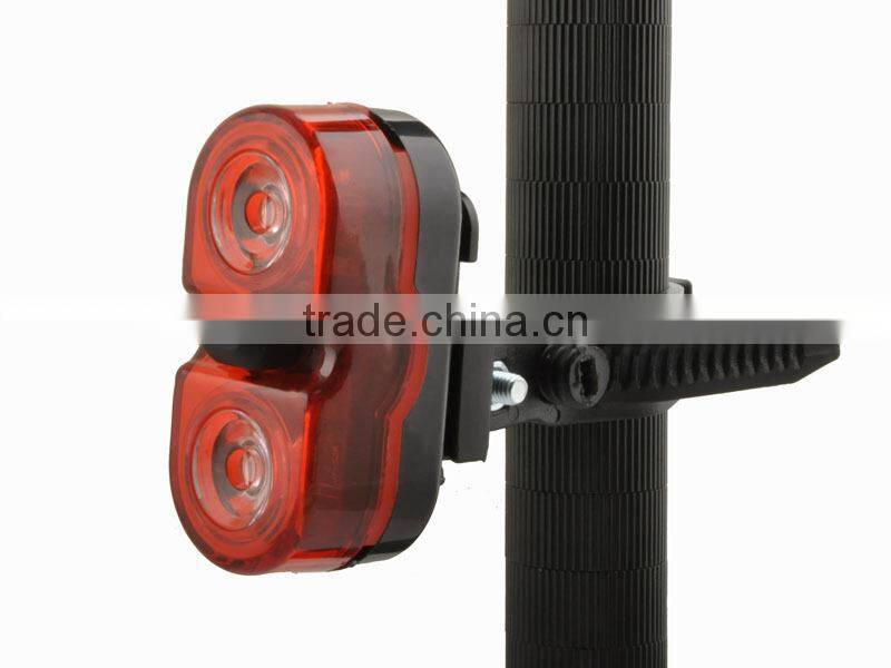 JING YI JY-528 3-Mode 0.5W 2 x Red LED Rear Warning Light Bicycle Safety Taillights