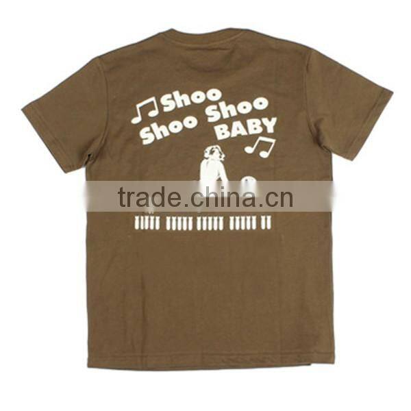 Colorful short Sleeve O-neck Custom Plain T-shirt