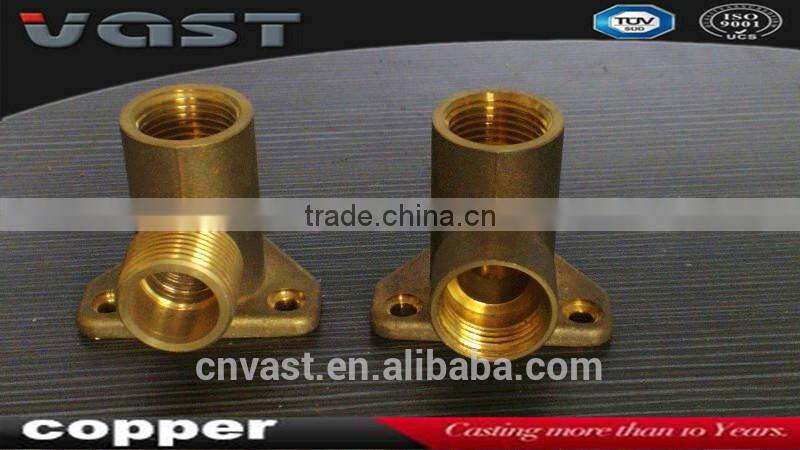 Brass 90 degrees joint/connector/fittings,90 degree elbow copper fitting, floor mounting