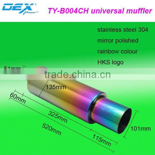 racing spare part exhaust system universal muffler performance