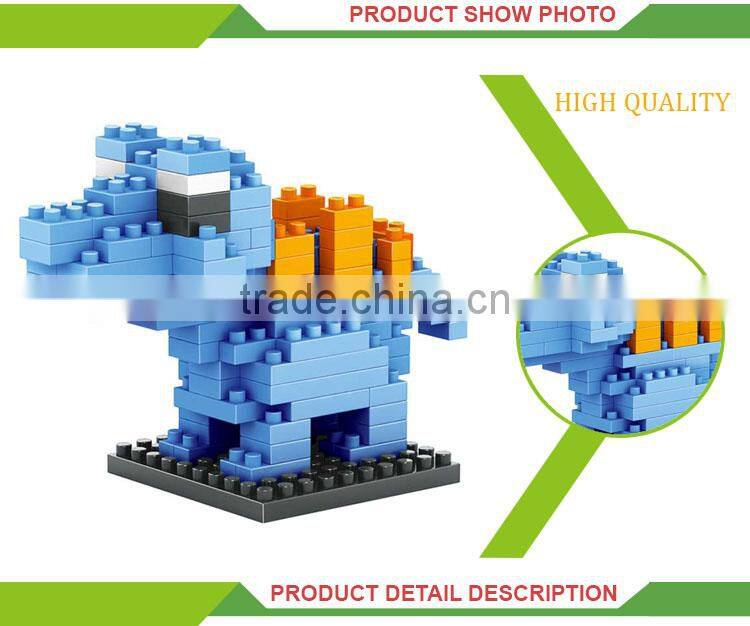 wholesale kids intelligence building blocks small plastic dragon toys