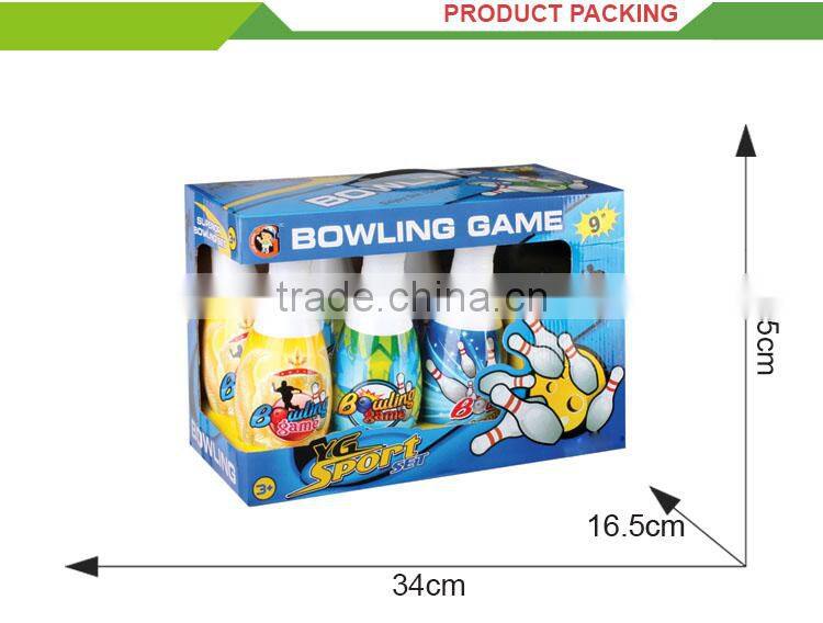 Hot sale kids indoor play set 9 inch plastic bowling toy