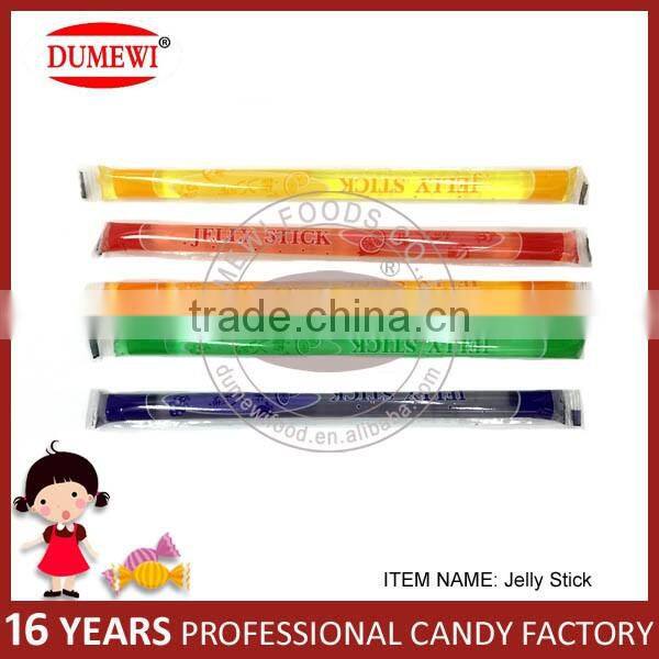 Sweet Tasted Fruit Flavor Jelly Stick in PVC Jar