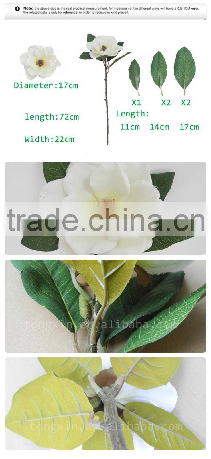 china foshan hot selling artificial handmade magnolia flowers wedding handicraft manufacturer