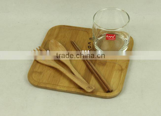 Cheap natural color food serving storage wooden tray