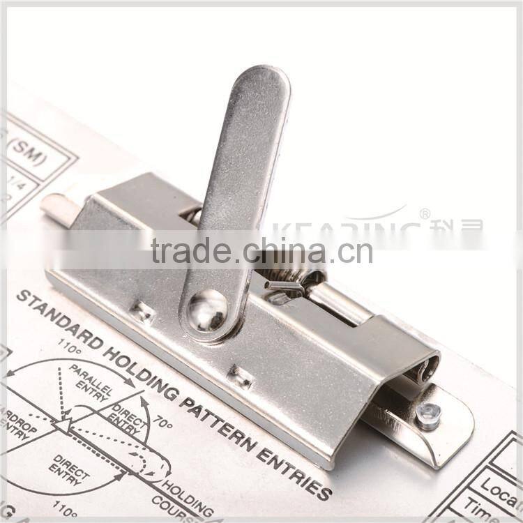 Chinese Manufacturer High quality metal pilot clipboard, aviation training metal kneeboard with two holes on side #IFR