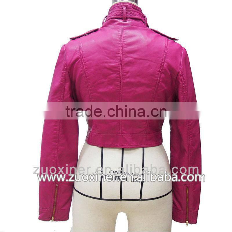 fashion leather ladies motorbike jackets