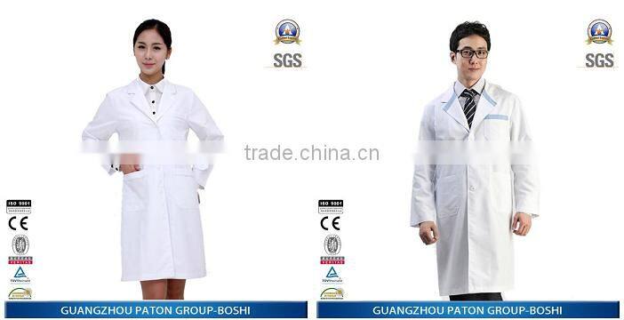 High Protect Funtion For New Design Long Sleeves Nurse White Uniform