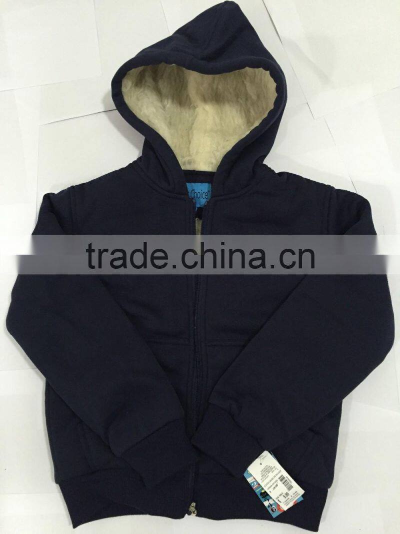 wholesale Children grey color warm coat kids winter clothing sale