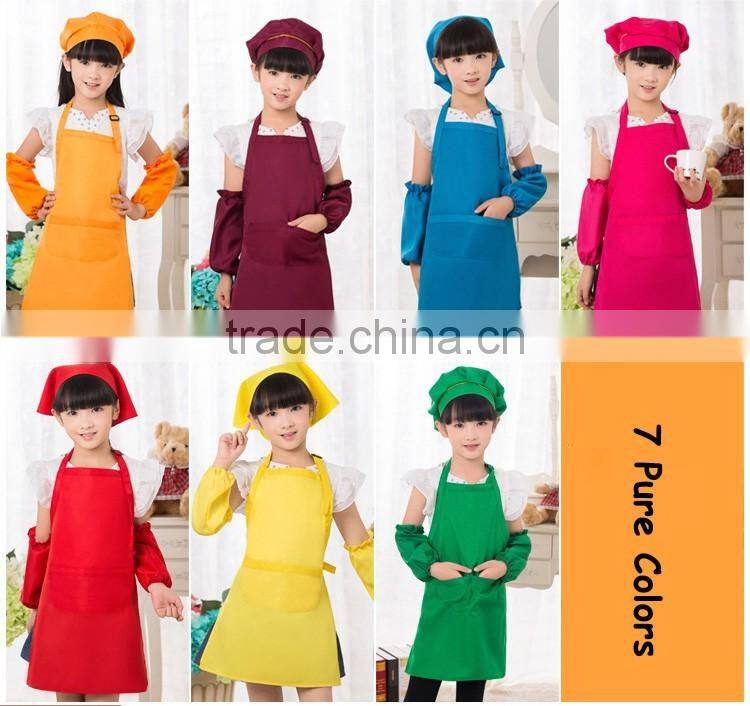 Apron,Polyester Kid Apron Children Apron
