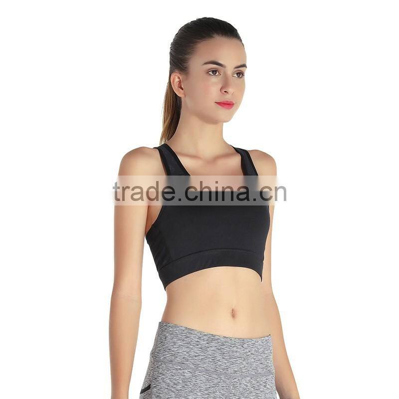 2017 Gym Blank Sportswear Custom Dri Fit Sport Clothes Sexy Women Hole Sale Bra