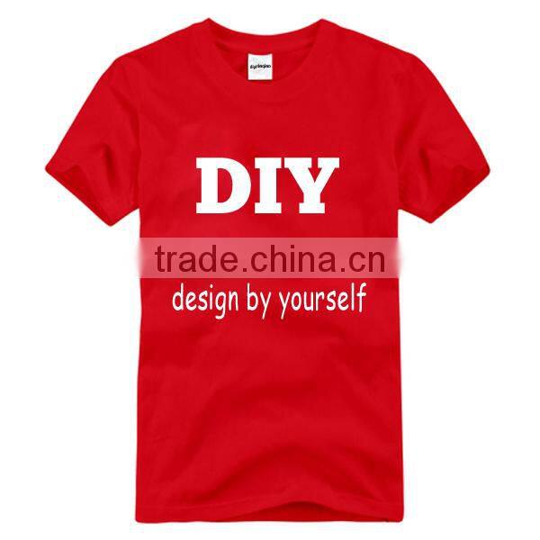 Design your ptint on cotton t-shirt with no minimum.
