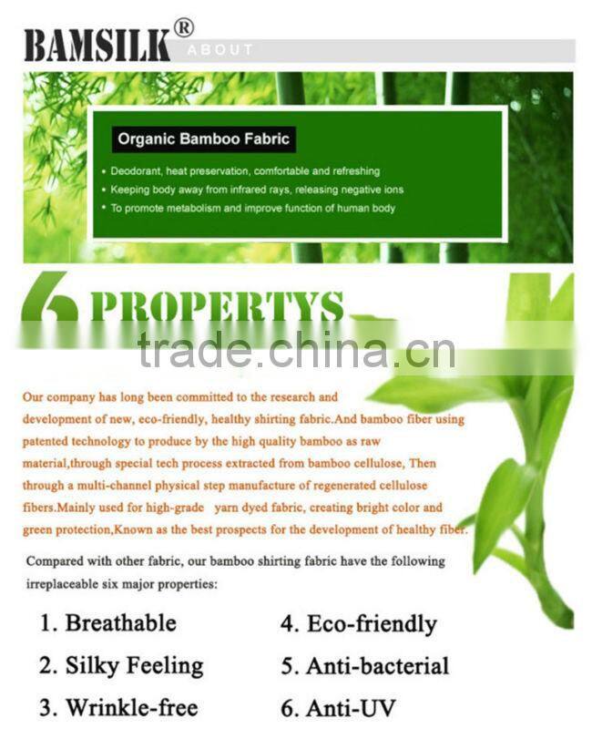 dress shirt for men made of organic bamboo fabric piece dyeing fabric