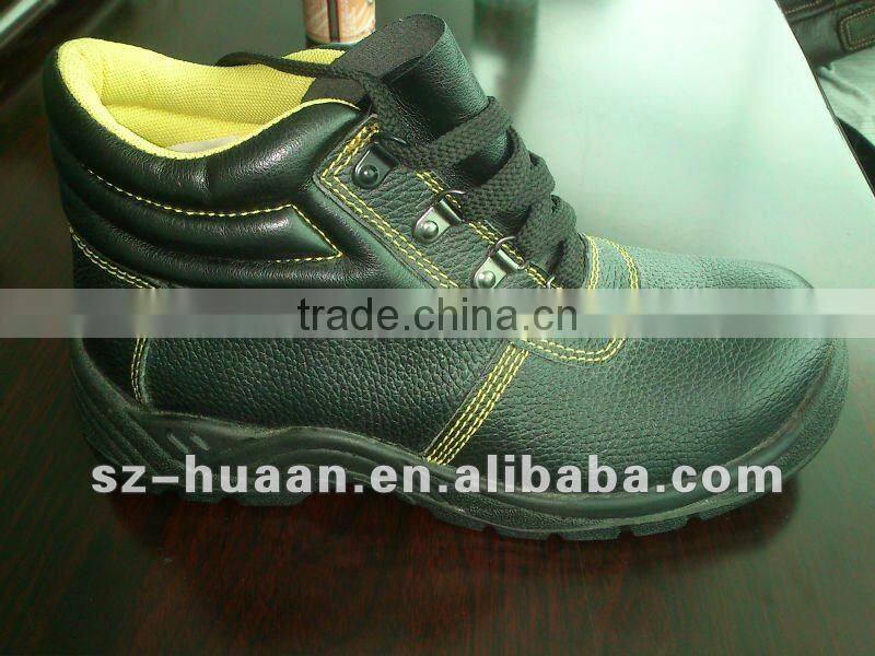 Popular cow grain leather high cut safety boots /Steel Toe safety shoes/industry safety shoes/fashion safety shoes