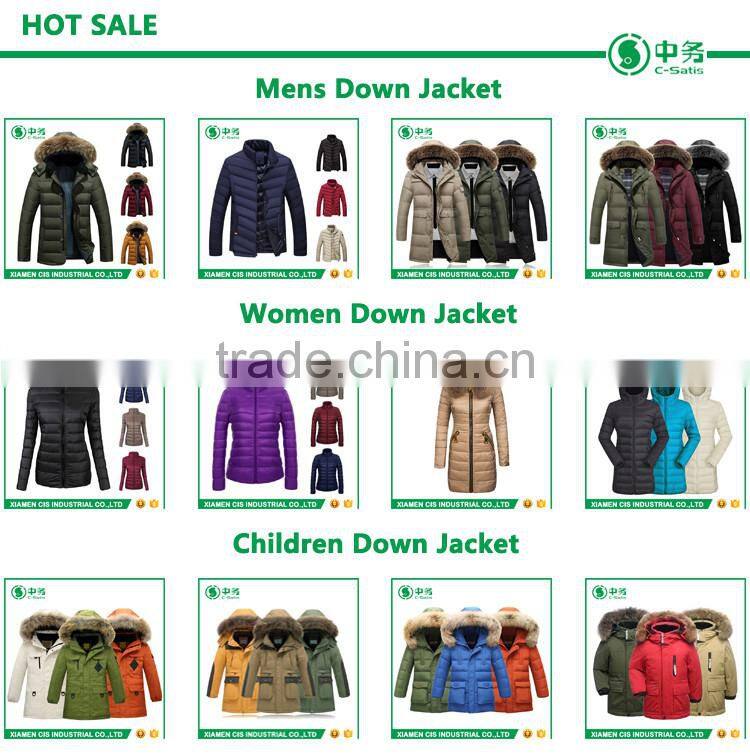 Morden Style Winter Windproof Middle Age Women Duck Down Jacket with Hood