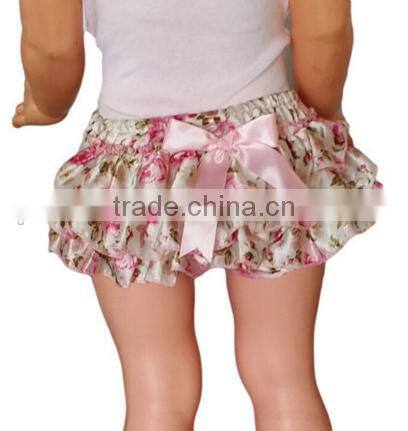 Cute baby bloomers floral ruffled summer underwear bloomers