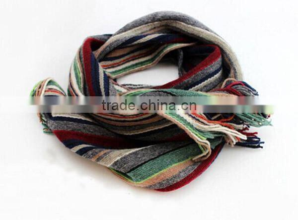Latest new design fashion simple plaid warm thicken men scarf,knit scarf,classic scarf
