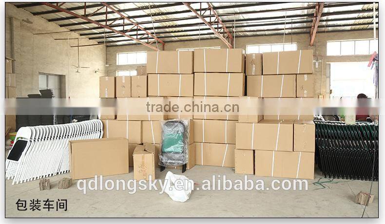 LS-9008A Hot sale top quality steel pipe cheap PU folding stool leather event chair wholesale metal folding chair