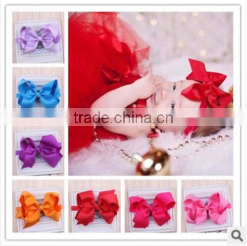 2014 Newest Styles Cute kids bowknot Elastic hair accessories Baby Girl Headband beautiful Baby Girl Headband fast delivery