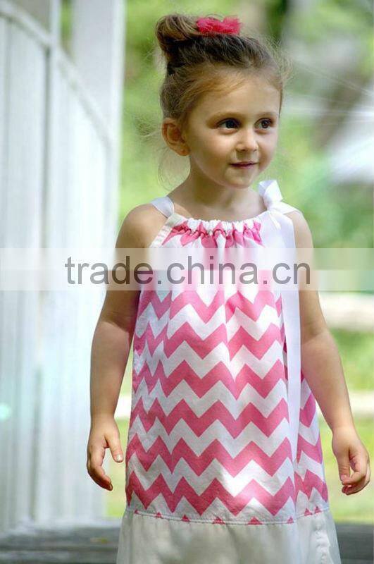 kid clothes in china girls orange chevron dress with bib toddler girl cute chevron cotton skirt