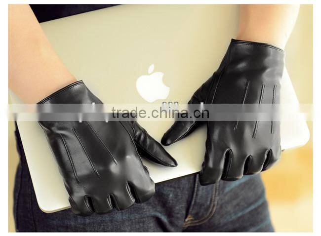 best selling men leather gloves good quality OEM