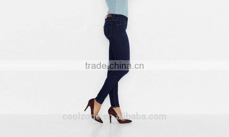 High quality fashion bodycon skinny women jean pants
