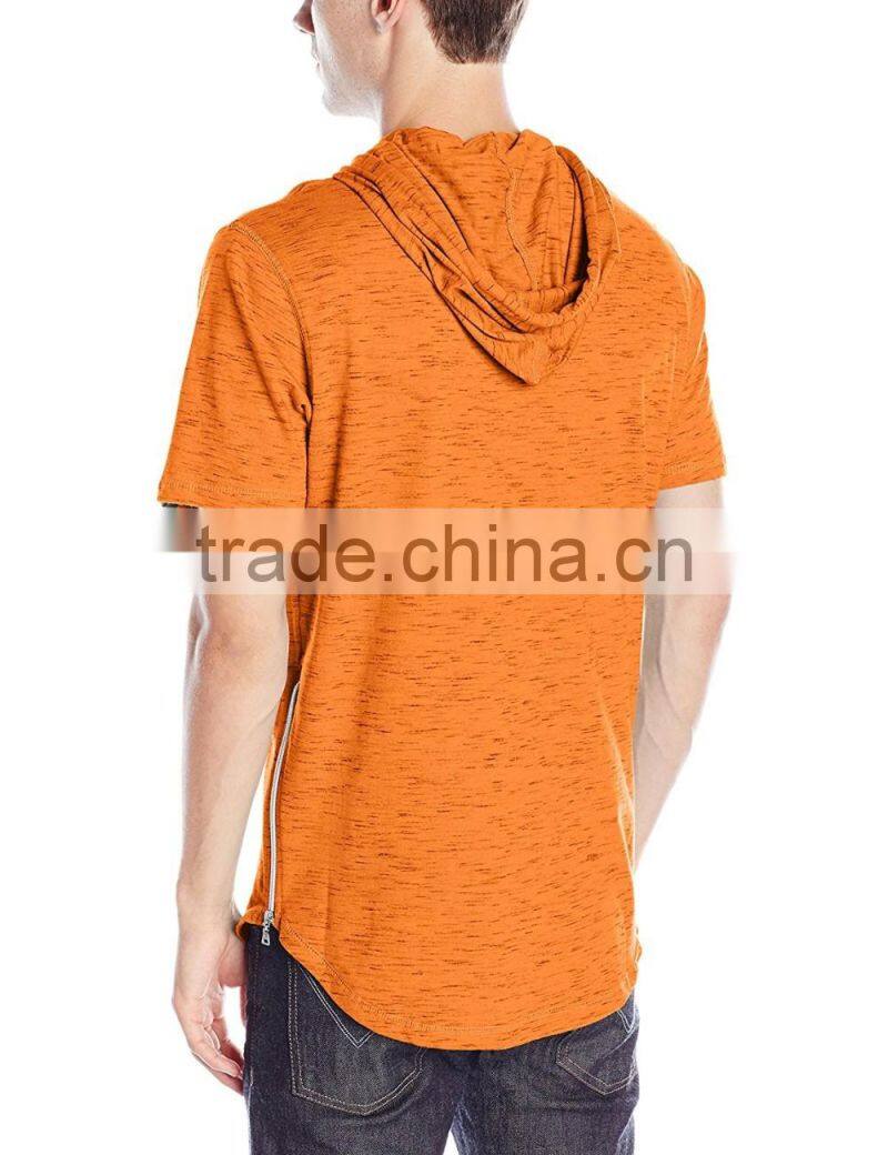 Men's hooded t shirt wth string