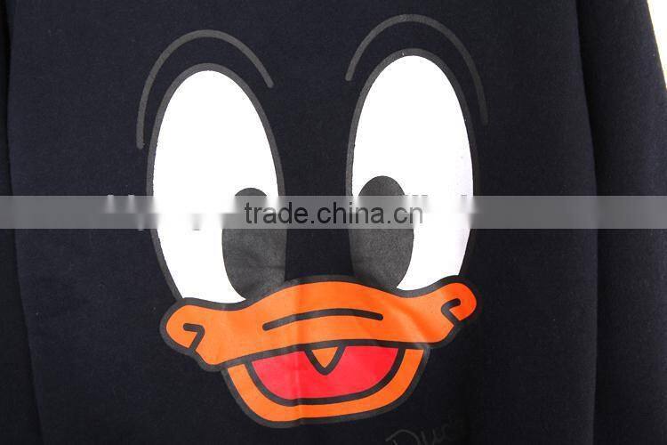 pullover cotton fleece o neck sweatshirt oem factory