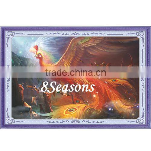 Multicolor Phoenix Pattern Embroidery Diamond &Rhinestone Painting DIY Kit Cross Stitch For Living Room