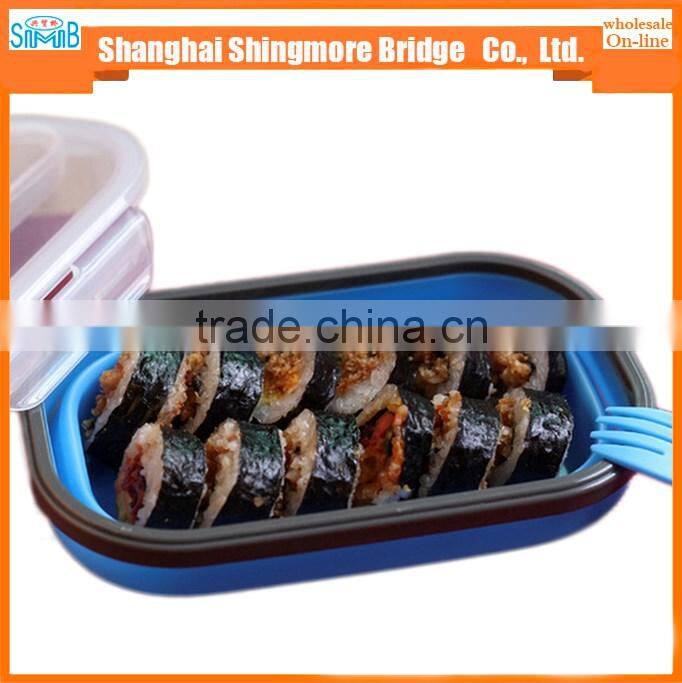 2017 alibaba china supplier hot sales good quality silicone bento lunch box