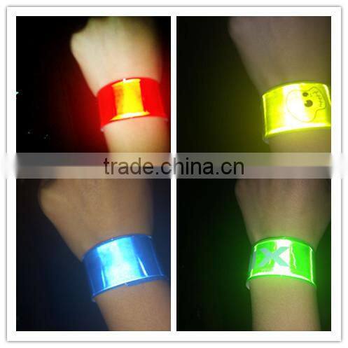 reflective gear for running, walking, biking,reflective snap wrist & ankle pop bands