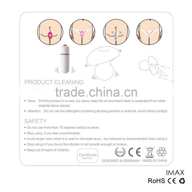 Multi Speed Mini Bullet Vibrator Vibrating Anal Plug Sex Toy