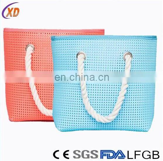 2017Alibaba on line shopping bag/hot sale silicone colorful beach bag/colorful beach bag