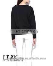 2014 spring&autumn splice europe&america long sleeve vintage style women sweater