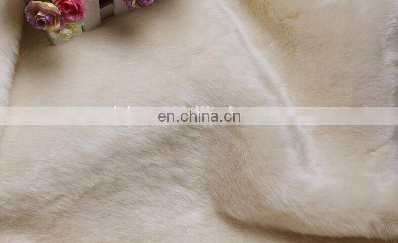 Wholesale 100% polyester made faux rabbit fur fabric