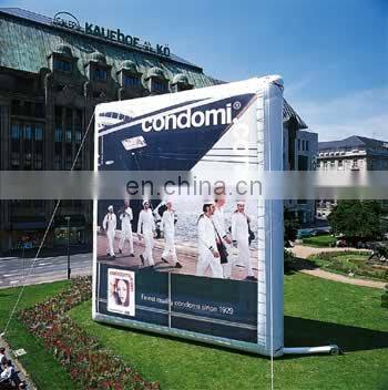 Giant inflatable advertising billboard with double side printing logos