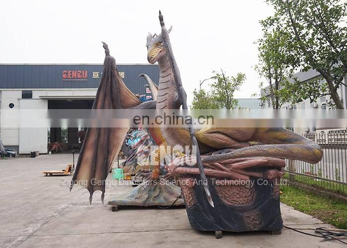 Outdoor Decoration High Quality Robotic Dragon Statue