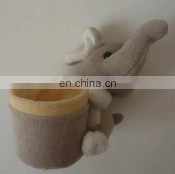 stuffed tiger/giraffe/leopard/elephant/lion pen holder wholesale