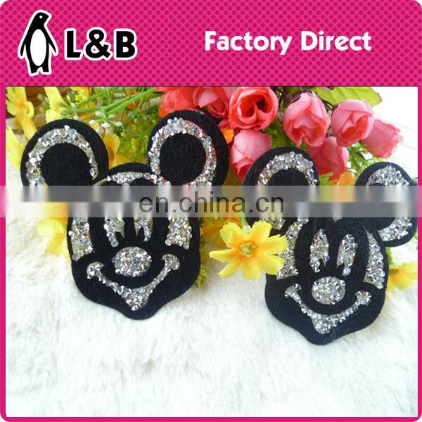 2016 new design fashion popular hot fix rhinestone motif