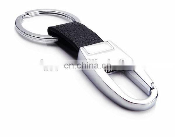 New fashion design leather strap keychain for promotion gift