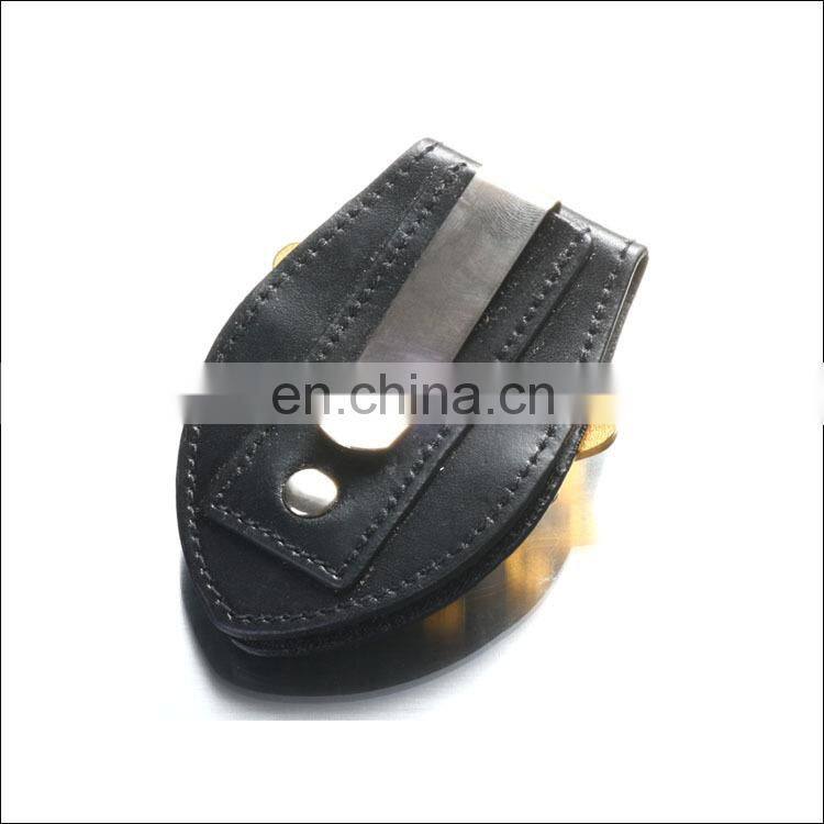 factory make custom metal money clip with leather