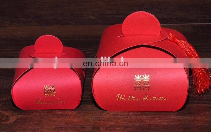 2015 folding unique iridescent paper sweet paper candy gift box