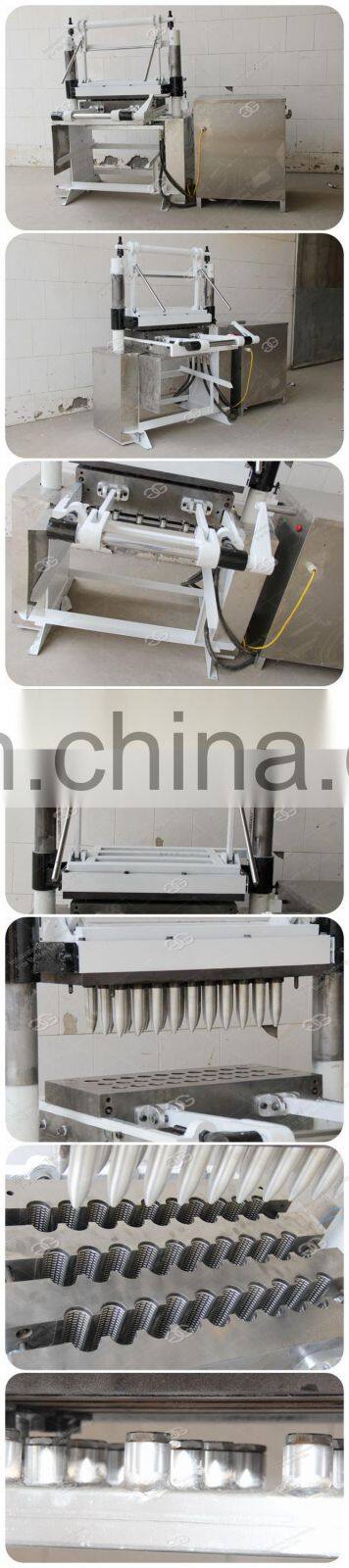 Industrial Semi Automatic Gas Heating Soft Wafer Bowl Making Machines Sugar Waffer Kono Pizza Cono Ice Cream Cone Maker Machine