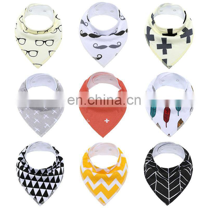 Upsimples Baby Bandana Drool Bibs Organic burp cloths cotton baby bandana bibs Baby Bandana Drool Bibs