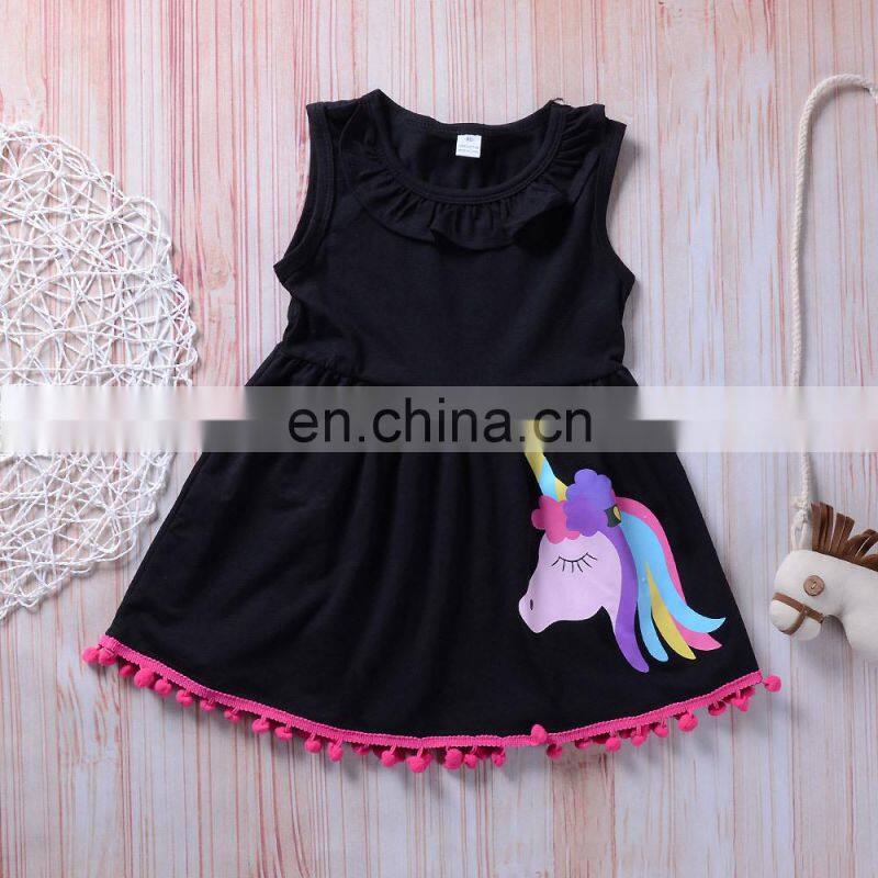 Girls Unicorn Dress Princess Dress Children Clothes