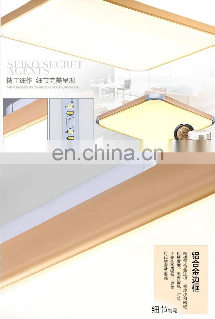 modern ultra-thin led ceiling lamps Nonpolar dimmable rectangular bedroom lamps