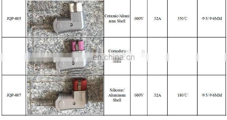 230v Aluminum High Temperature Ceramic Industrial Plug High Power Plug and Socket